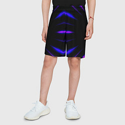 Шорты детские Color black neon stripes, цвет: 3D-принт — фото 2