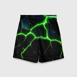 Шорты детские Green split, цвет: 3D-принт
