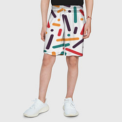 Шорты детские Oval oil, цвет: 3D-принт — фото 2
