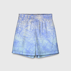 Шорты детские В инее, цвет: 3D-принт