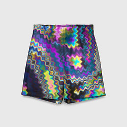 Шорты детские Абстракция переливы, цвет: 3D-принт