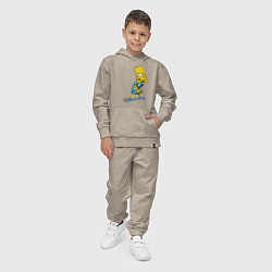 Костюм хлопковый детский Bart Bully, цвет: миндальный — фото 2