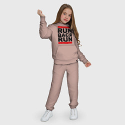 Костюм хлопковый детский Run Вася Run, цвет: пыльно-розовый — фото 2