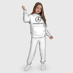 Костюм хлопковый детский Logo Mercedes-Benz, цвет: белый — фото 2