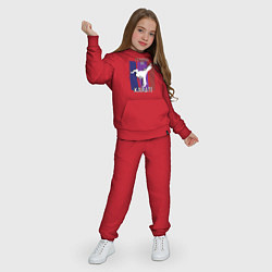 Костюм хлопковый детский Id rather do karate, цвет: красный — фото 2