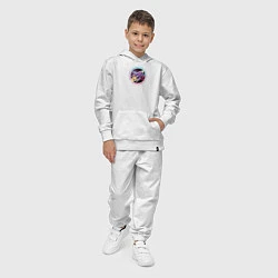 Костюм хлопковый детский SPACE ROCKET, цвет: белый — фото 2