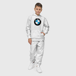Костюм хлопковый детский BMW, цвет: белый — фото 2