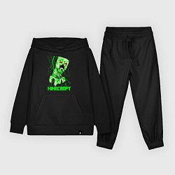 Костюм хлопковый детский MINECRAFT CREEPER, цвет: черный