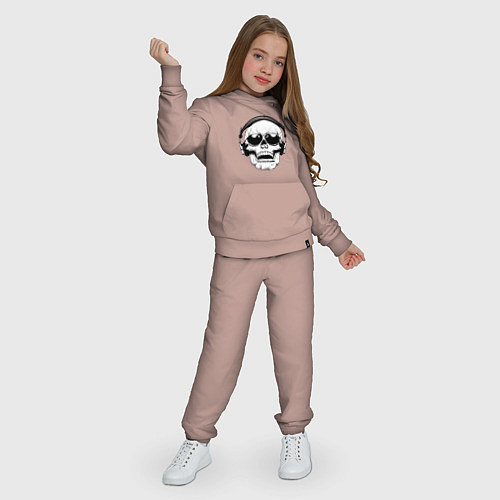 Детский костюм Skull Music lover / Пыльно-розовый – фото 3