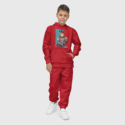 Костюм хлопковый детский Рохан Кишибе, цвет: красный — фото 2