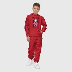 Костюм хлопковый детский AMONG US - СЕРДЕЧКО, цвет: красный — фото 2