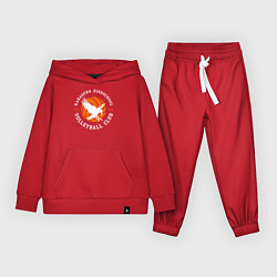 Костюм хлопковый детский ВОЛЕЙБОЛ!! HAIKYUU!!, цвет: красный