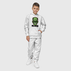 Костюм хлопковый детский Zombie, цвет: белый — фото 2
