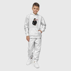 Костюм хлопковый детский BAD Майкл Джексон, цвет: белый — фото 2