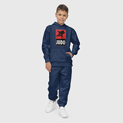 Костюм хлопковый детский Judo, цвет: тёмно-синий — фото 2