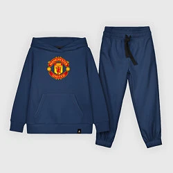 Костюм хлопковый детский Манчестер Юнайтед Роналду 2021, цвет: тёмно-синий