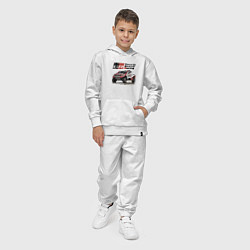 Костюм хлопковый детский Toyota Gazoo Racing Team, Finland Motorsport, цвет: белый — фото 2
