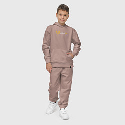Костюм хлопковый детский Шаурма 24 PS McDonalds, цвет: пыльно-розовый — фото 2