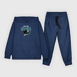 Костюм хлопковый детский SAN JOSE SHARKS NHL, цвет: тёмно-синий