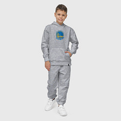 Костюм хлопковый детский Голден Стэйт Уорриорз NBA, цвет: меланж — фото 2