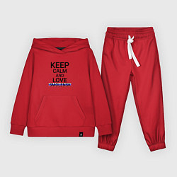 Костюм хлопковый детский Keep calm Smolensk Смоленск, цвет: красный