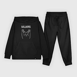 Костюм хлопковый детский The Killers рок кот, цвет: черный