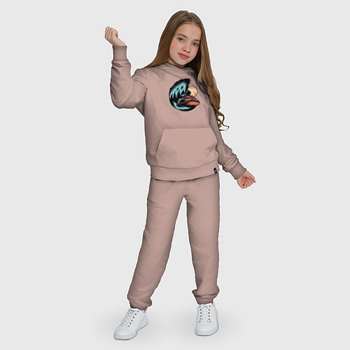 Детский костюм Под волной на водном скутере / Пыльно-розовый – фото 3