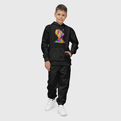Костюм хлопковый детский Гомер Симпсон - стилизация - color, цвет: черный — фото 2