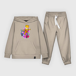 Детский костюм Барт Симпсон на скейтборде - Eat my shorts!