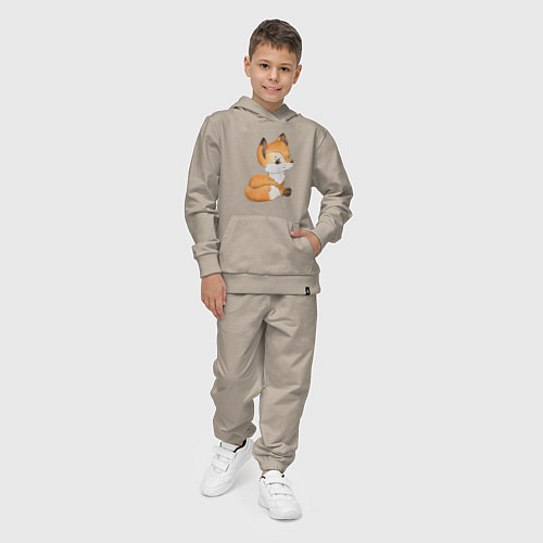 Детский костюм Маленький лисенок арт / Миндальный – фото 4