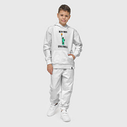 Костюм хлопковый детский Нью-Йорк Стритбол, цвет: белый — фото 2