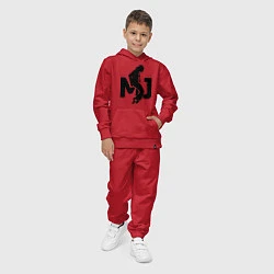 Костюм хлопковый детский MJ Music, цвет: красный — фото 2