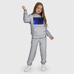 Костюм хлопковый детский Графическая химия, цвет: меланж — фото 2