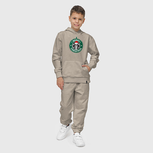Детский костюм Счастливого Рождества Starbucks / Миндальный – фото 4