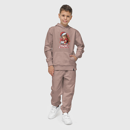 Детский костюм Снегурочка / Пыльно-розовый – фото 4