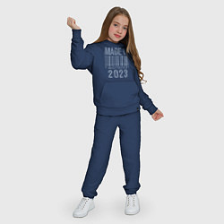 Костюм хлопковый детский Made in 2023, цвет: тёмно-синий — фото 2