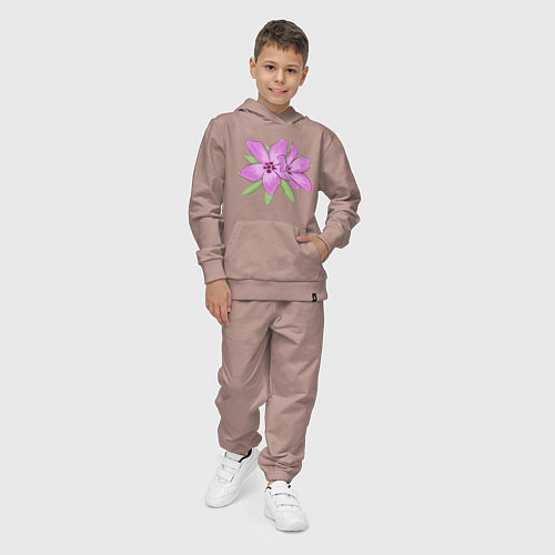 Детский костюм Два флокса / Пыльно-розовый – фото 4
