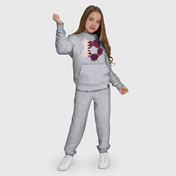 Костюм хлопковый детский Qatar ball, цвет: меланж — фото 2