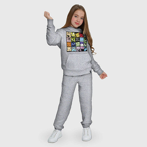 Детский костюм All happy three friends / Меланж – фото 3