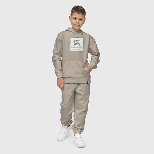 Детский костюм Изображение скоро появится - прикол / Миндальный – фото 4