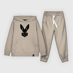 Костюм хлопковый детский Rabbit head, цвет: миндальный