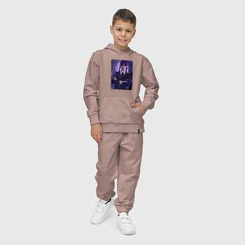 Детский костюм Уэнсдэй и луна / Пыльно-розовый – фото 4