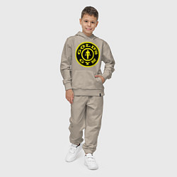 Костюм хлопковый детский Golds GYM, цвет: миндальный — фото 2