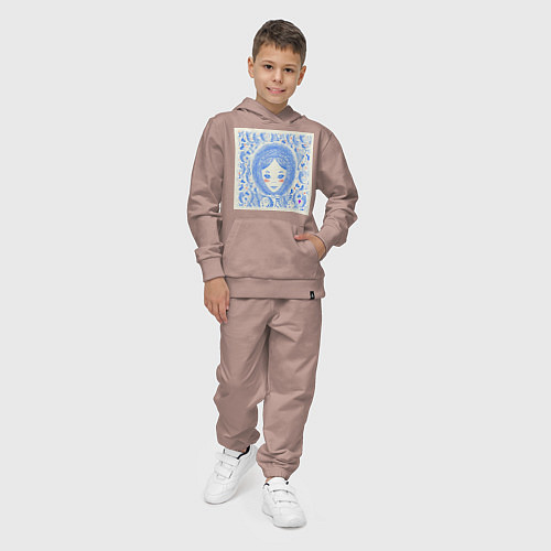 Детский костюм Ретро-Снегурочка / Пыльно-розовый – фото 4