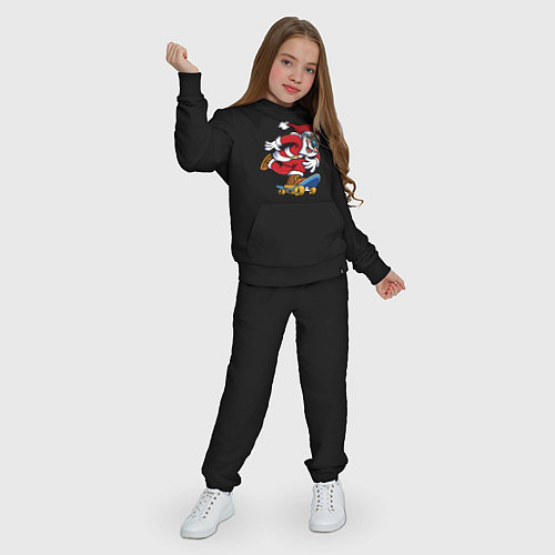 Детский костюм Скейтер Санта / Черный – фото 3