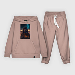 Костюм хлопковый детский Пусстынный странник, цвет: пыльно-розовый