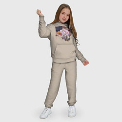 Костюм хлопковый детский American eagle, цвет: миндальный — фото 2