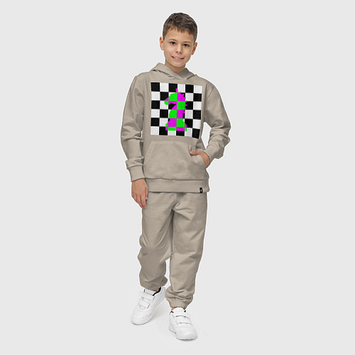 Детский костюм Конь шахматный / Миндальный – фото 4