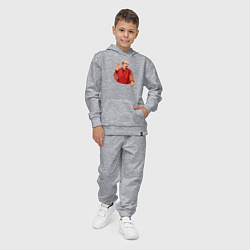 Костюм хлопковый детский Ленин в пижаме, цвет: меланж — фото 2