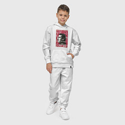 Костюм хлопковый детский Эрик Кантона Манчестер Юнайтед, цвет: белый — фото 2